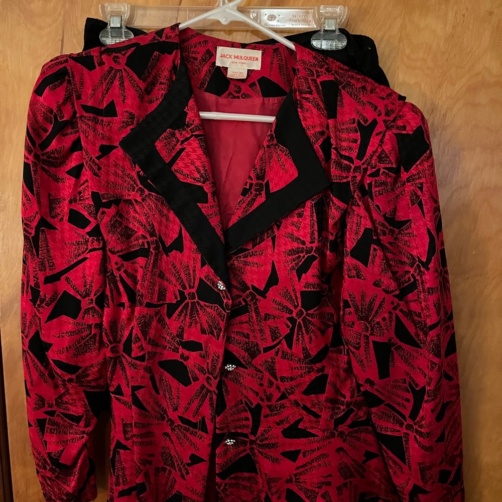 Vintage  1980s silk suit s 10